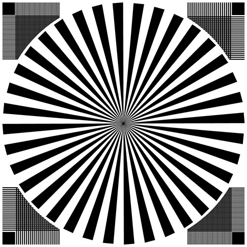 分辨率测试卡带网格西门子之星