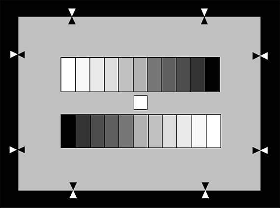 NHK 11阶灰阶测试卡（γ＝0.45）